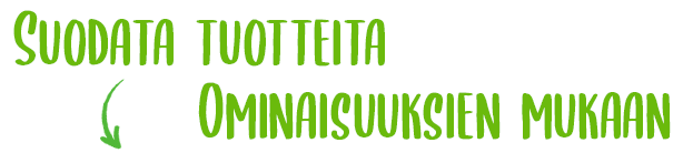 Suodata tuotteita ominaisuuksien mukaan