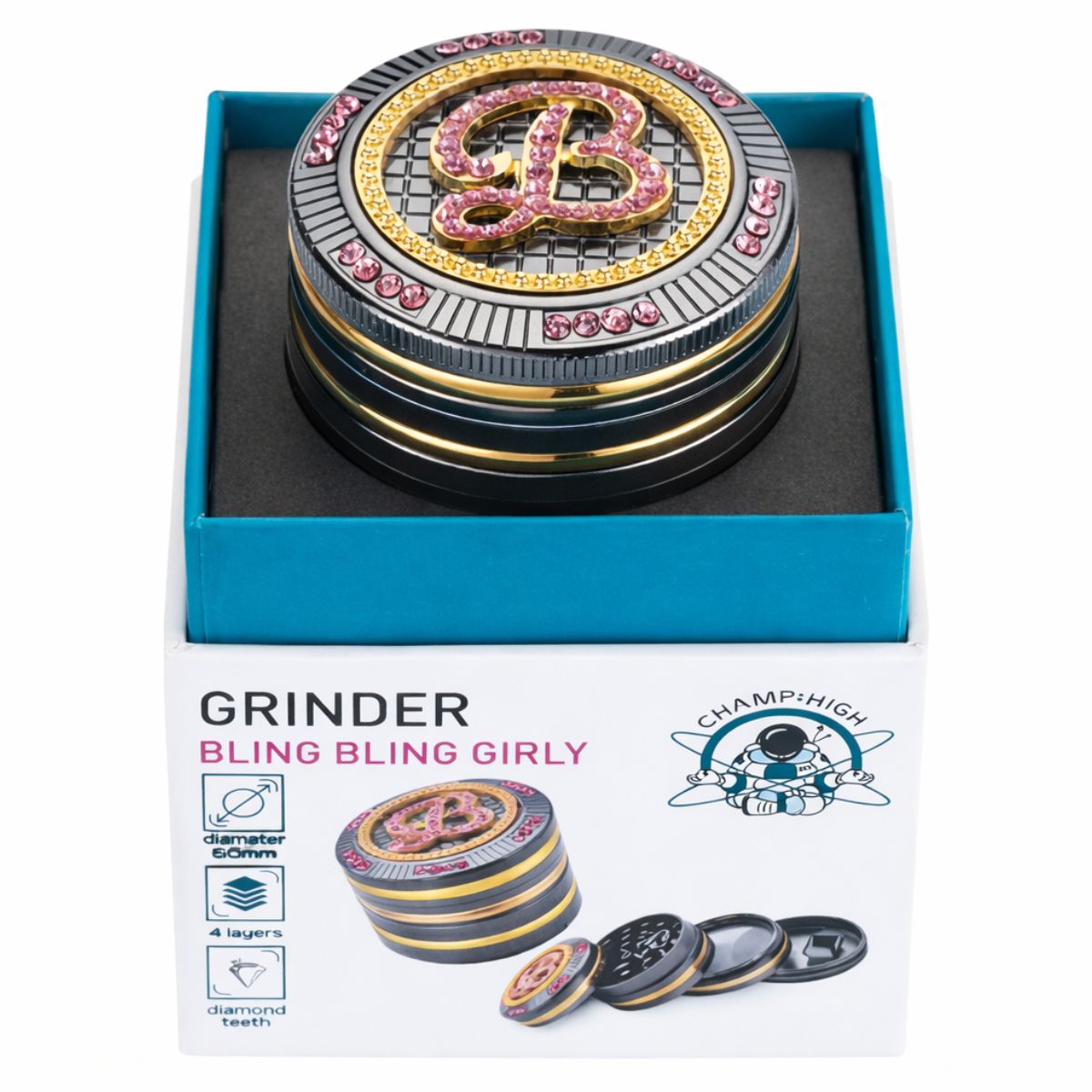 Champ High Bling Bling Girly Grinder Box